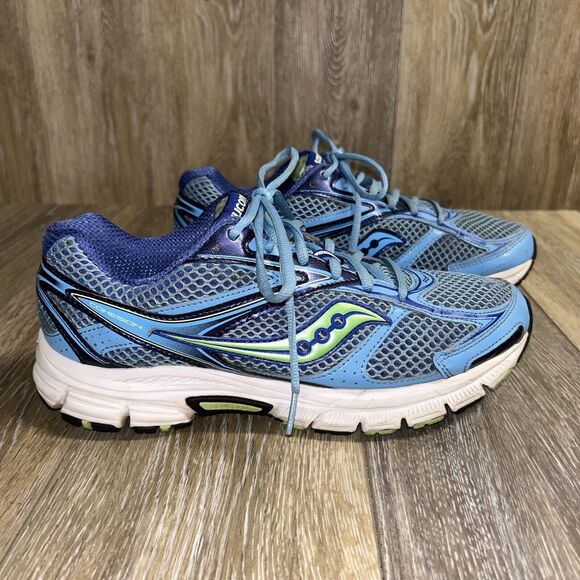 Saucony Cohesion 8 Womens US Size 9.5 Athletic Running Sneaker Shoes Blue Green - Picture 1 of 12